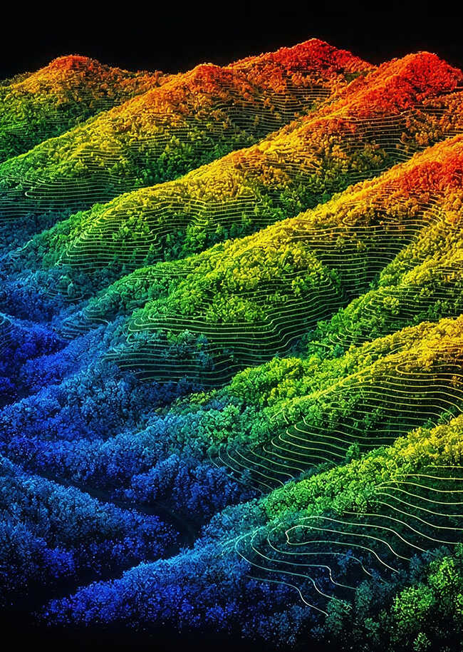 Aerial LiDAR terrain scan — I-75 Corridor