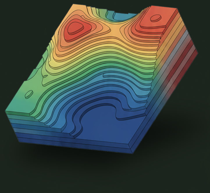 Topographic survey map