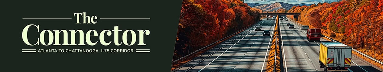 The Connector newsletter masthead — I-75 corridor development intelligence from Atlanta to Chattanooga